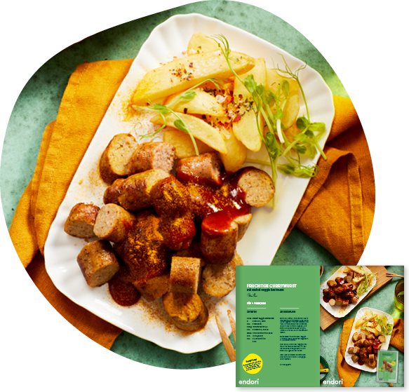 endori currywurst mit veggie bratwurst endori currywurst mit veggie bratwurst