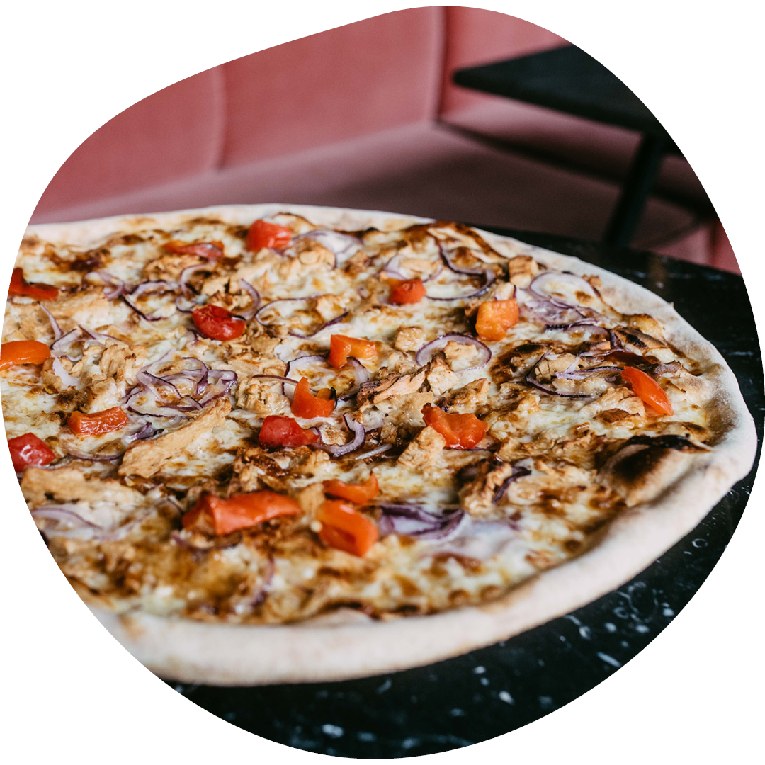 L'Osteria Pizza mit endori veggie pulled thymian knoblauch L'Osteria Pizza mit endori veggie pulled thymian knoblauch