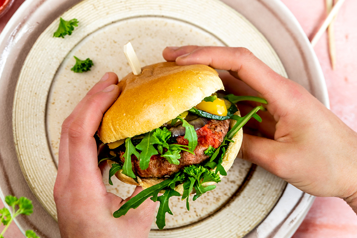 Grillgemüse Burger mit endori veggie best burger Grillgemüse Burger mit endori veggie best burger