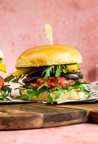 Grillgemüse-Burger Grillgemüse-Burger