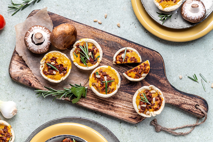 Mini Quiche mit endori veggie hack Mini Quiche mit endori veggie hack