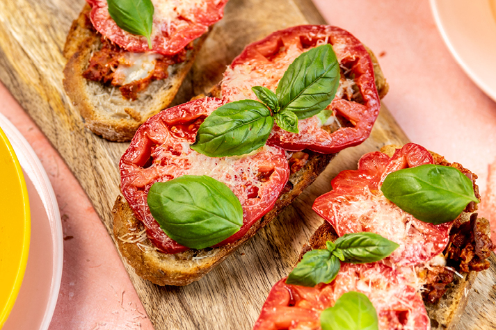 Pizza Toast mit endori veggie hack Pizza Toast mit endori veggie hack