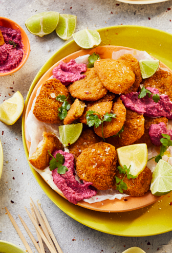 endori vegane Nuggets mit Rote-Bete-Apfel-Dip
