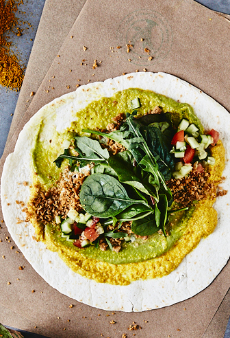 Tortillas mit veganem Hack Tortillas mit veganem Hack